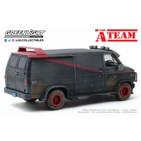 Greenlight 44865-F A-TEAM DieCast Model, 1983 GMC VANDURA