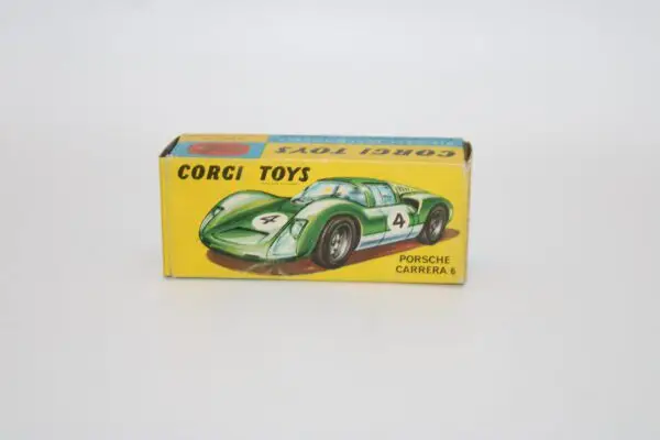 1:45 Corgi Toys Porsche Carrera 6 #60 Bianco Blu Motore