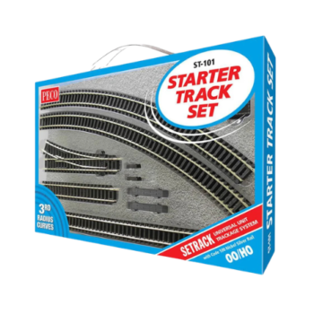 Peco ST-101 Setrack OO/HO Starter Track Set 3rd Radius Curves 