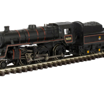 Graham Farish 372-652 Class 4MT Standard 2-6-0 76020 BR lined black with early emblem BR2 tender