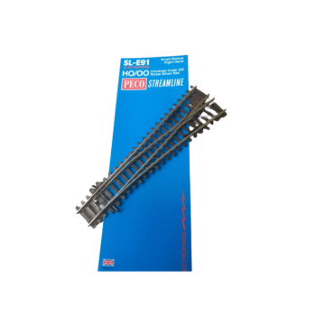 Peco streamline Small Radius Right Hand HO/OO Universal Code 100 Nickel Silver Rail