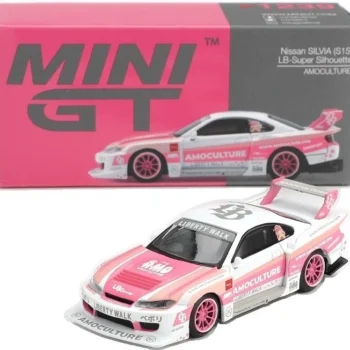 MINI-GT NISSAN 1/64 SILVIA (S15) LB SUPER SILHOUETTE N 0 AMOCULTURE RHD 2025